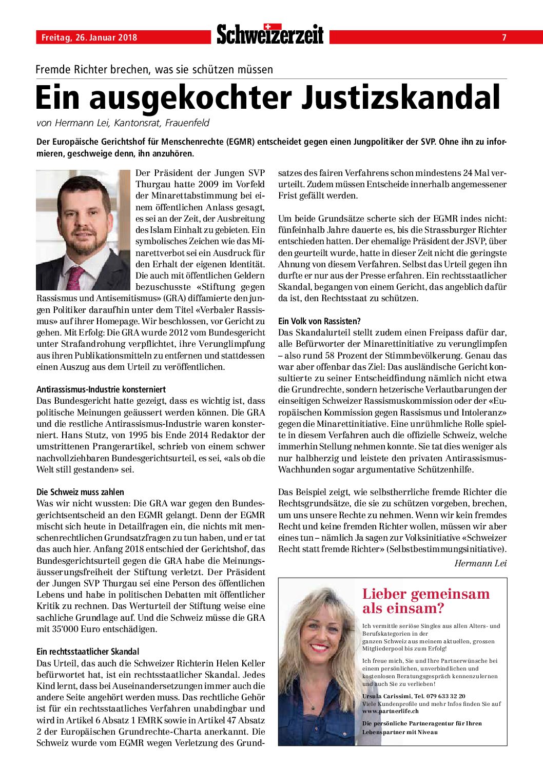 26.1.18 Ein ausgekochter Justizskandal