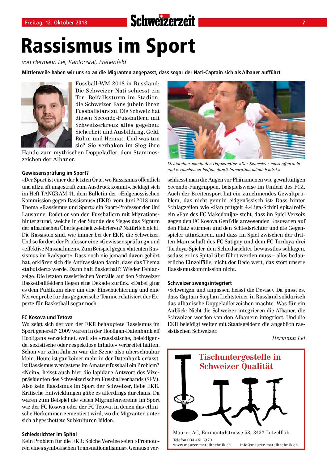 17.101.18 Rassismus im Sport