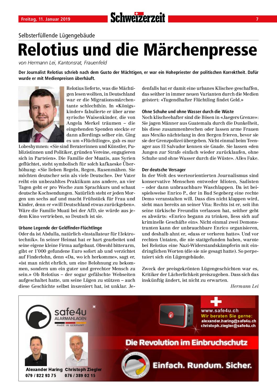 22.1.19 Relotius und die Märchenpresse